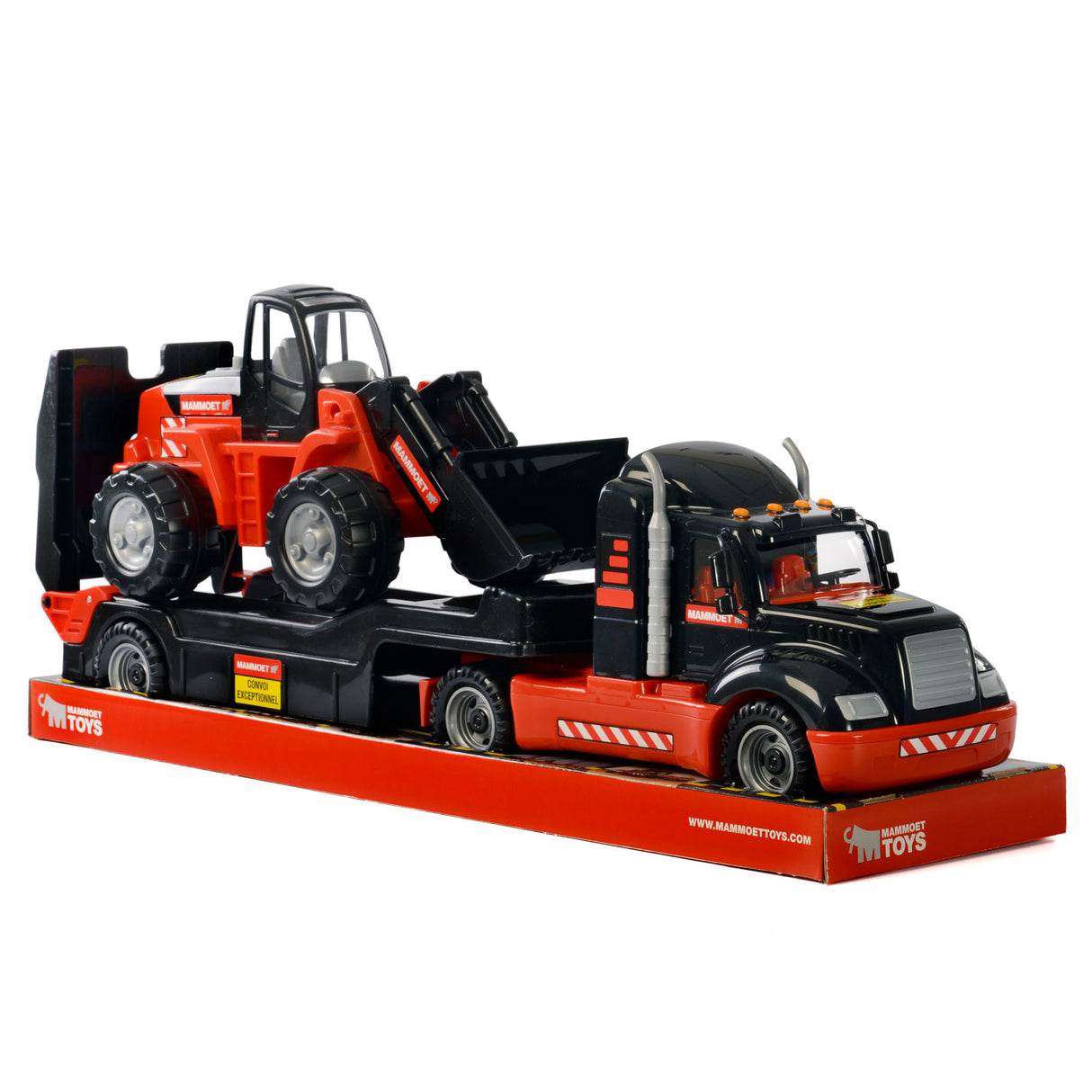 Mammoet Toys Cavallino Mammoet Torpedo camion con escavatore