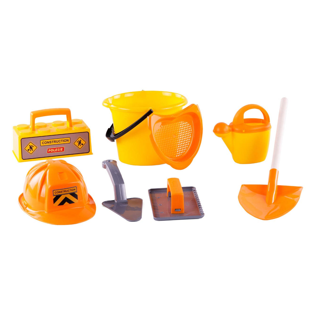 Cavallino bucket with mason set, 7dlg.