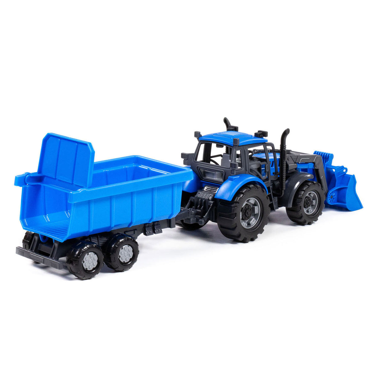 Cavallinino Traktor mat Ladegeräter an de Support Tip Truck blo, Skala 1:32