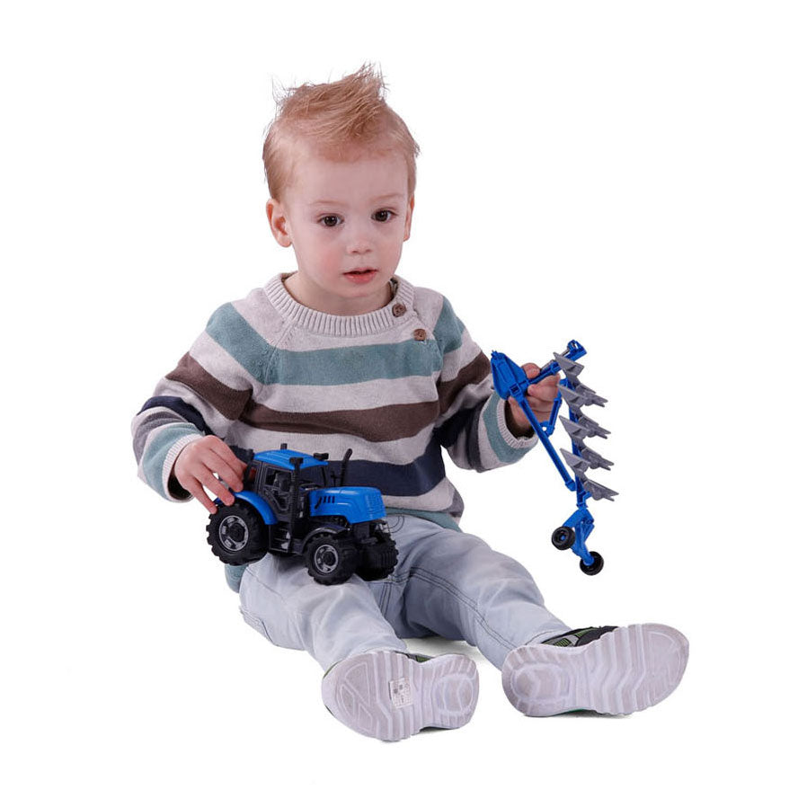 Cavallino tractor with team blue, scale 1:32