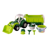 Cavallino XL Tractor Green s přívěsem naklonění a kbelíku, 9DLG.