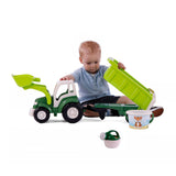 Cavallino XL Tractor Green s přívěsem naklonění a kbelíku, 9DLG.