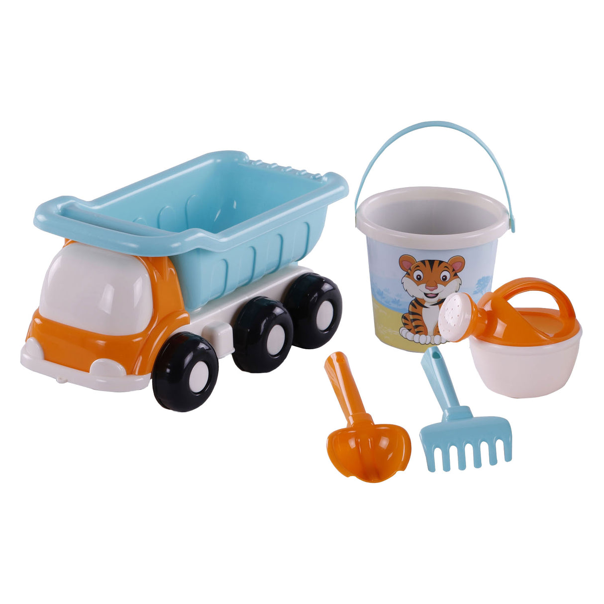Cavallinino Strang Keipwagen mat Eemer Set blo, 5DLG.