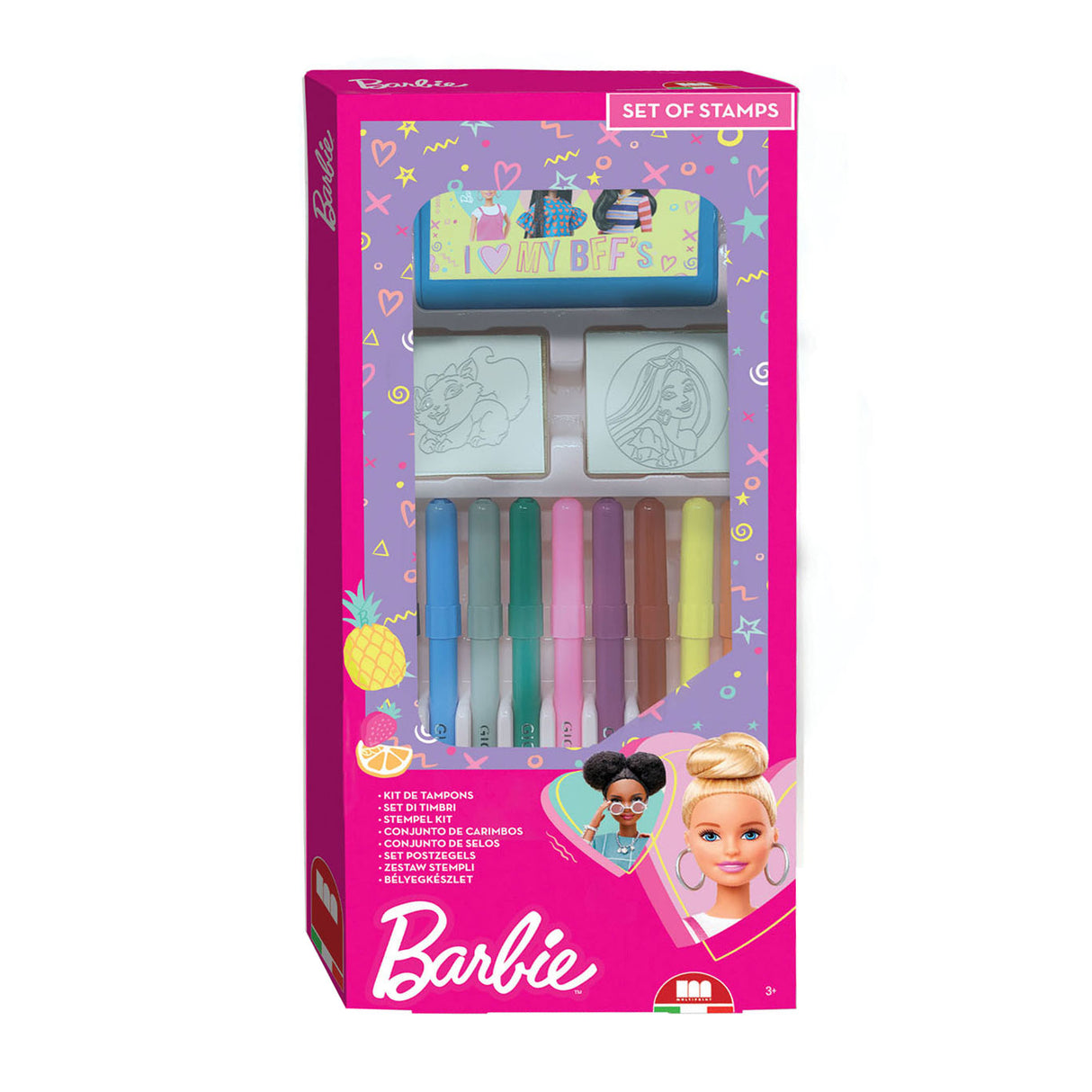Multiprip Stempel Set mat Fill -Tip Pens