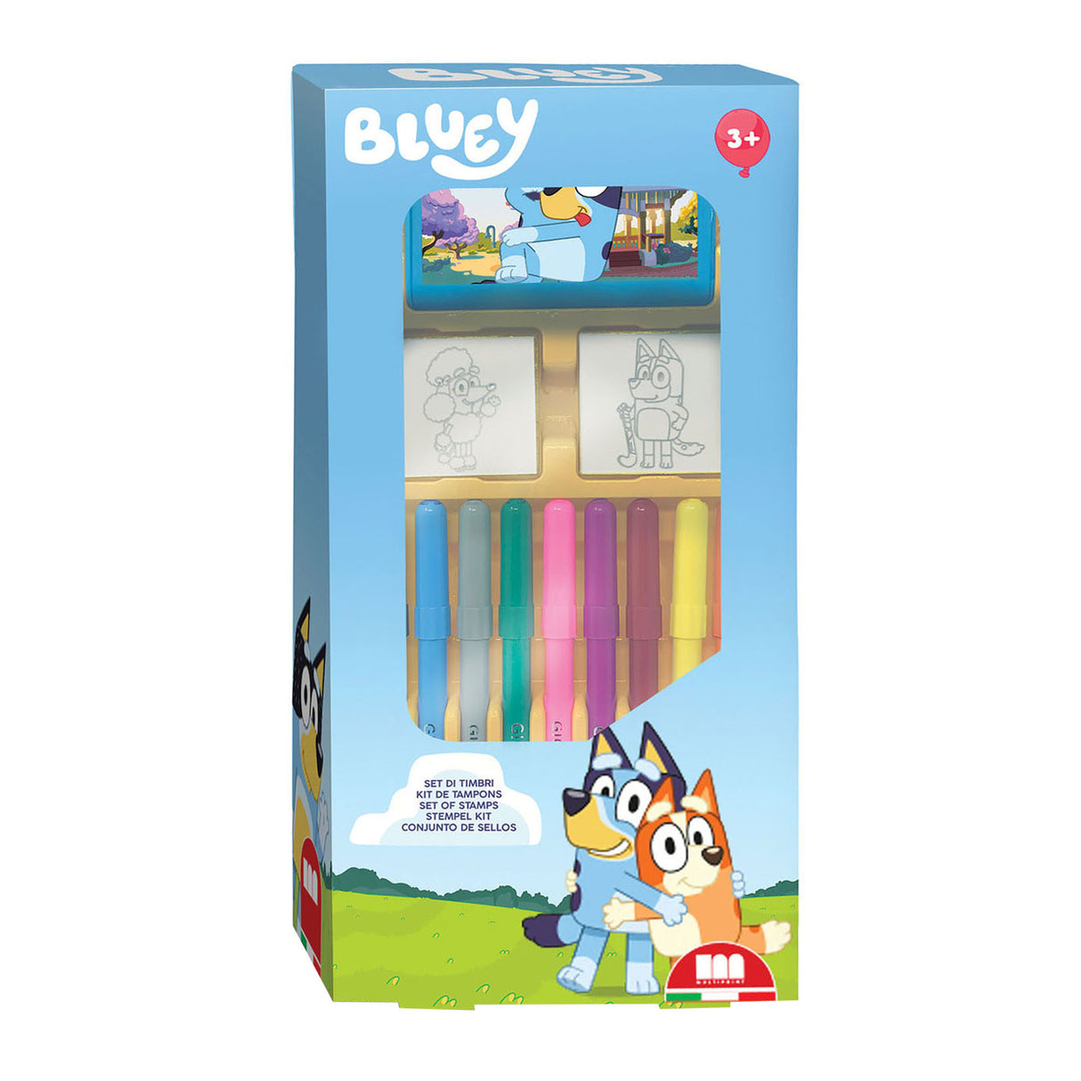 Multiprinint Bluyy Stempel Set mat Fill -Tip Pens