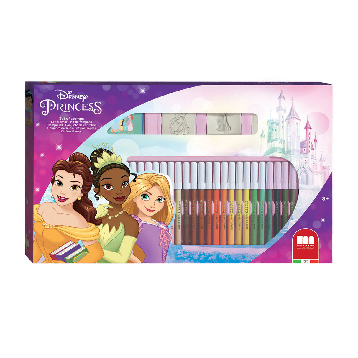 Multiprint Princess color set with stamps, 41dlg.