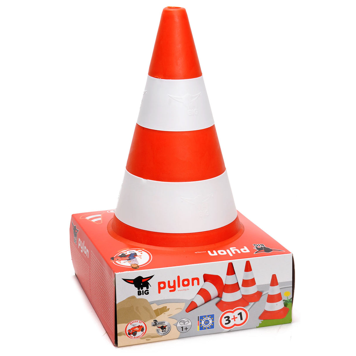 Grande cono di traffico, set di 4 pedine