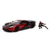 Jada Marvel Miles Morales Spiderman con Ford GT Auto 1:24 2017