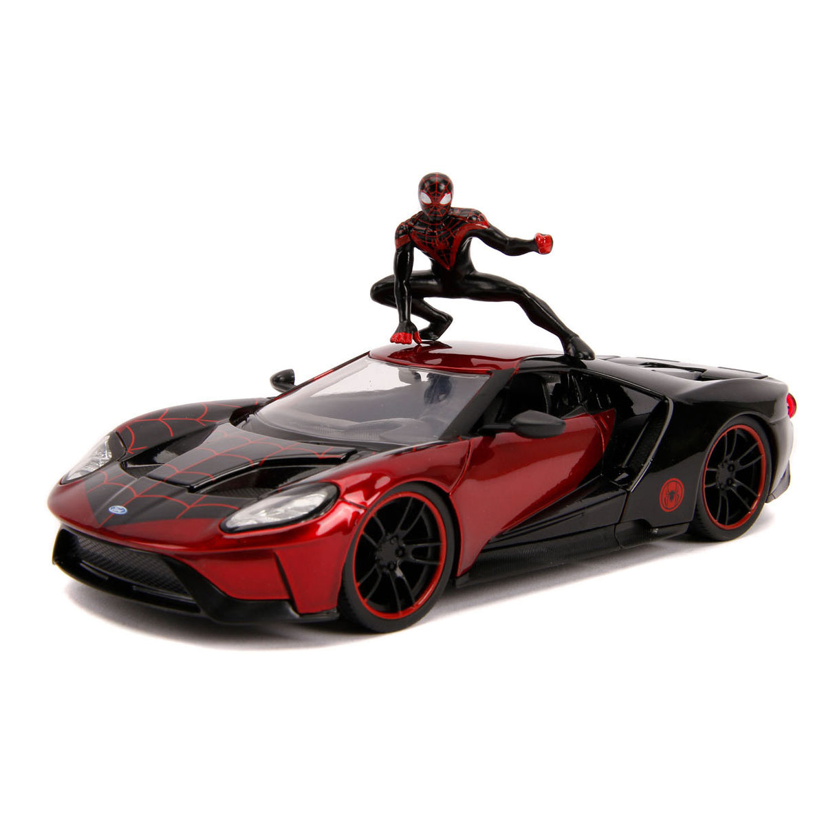 Jada Marvel Miles Morales Spiderman con Ford GT Auto 1:24 2017