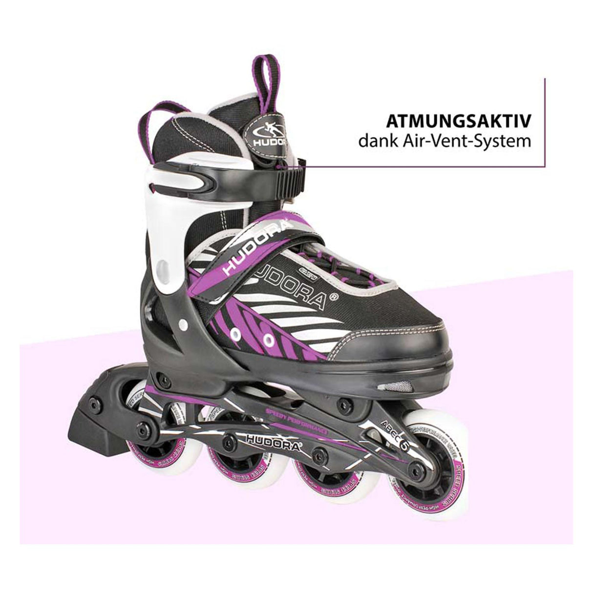 Hudora Inline Skates 29-32 Črno roza