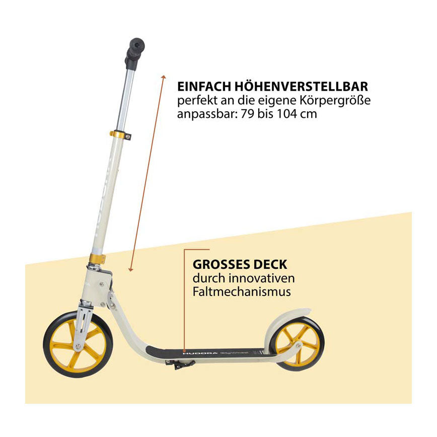 Hudora Big Wheel Krok 215 Scooter - písek