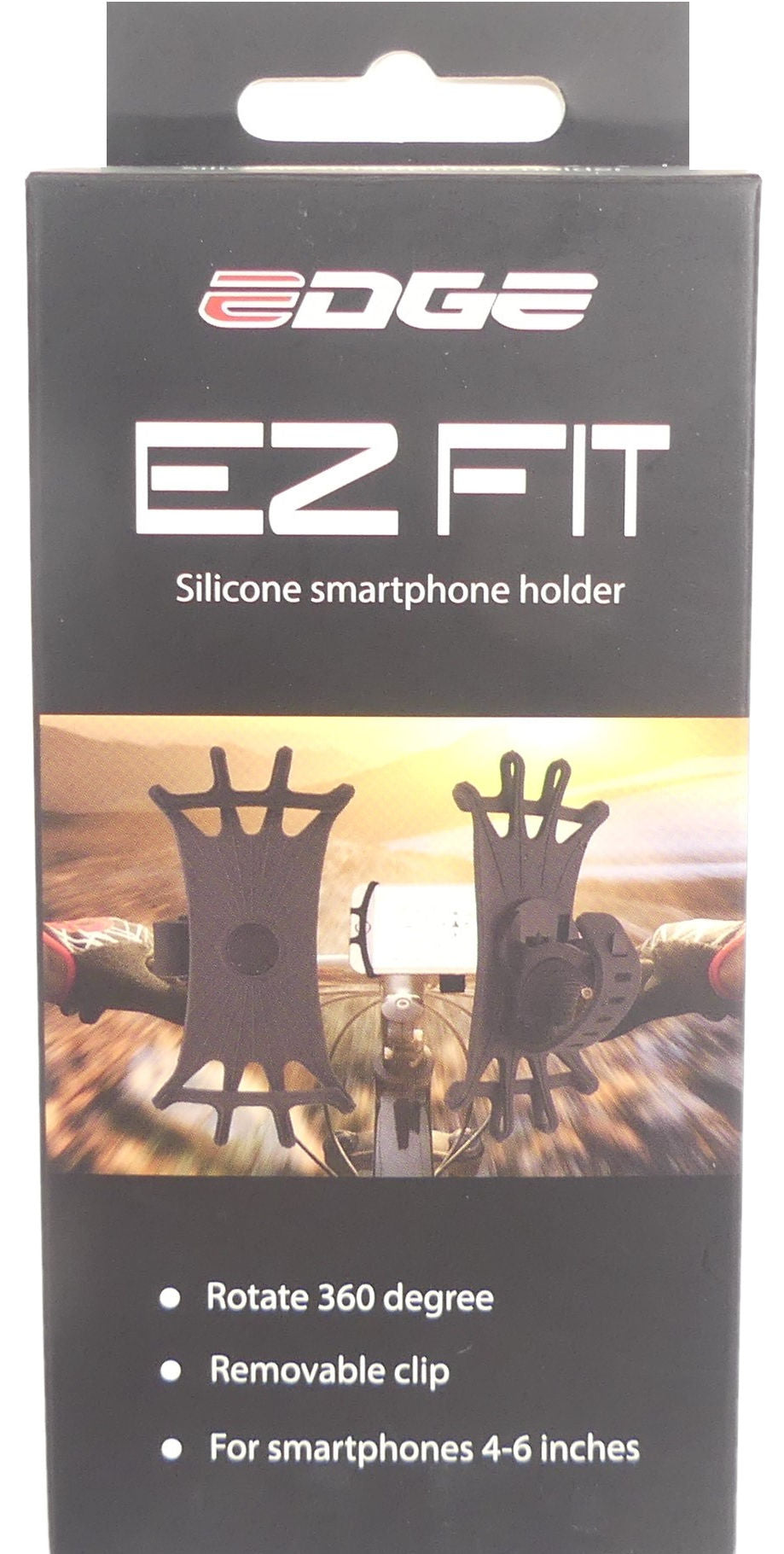 Edge Telefonholder EZ Fit 360 ° Silikone sort