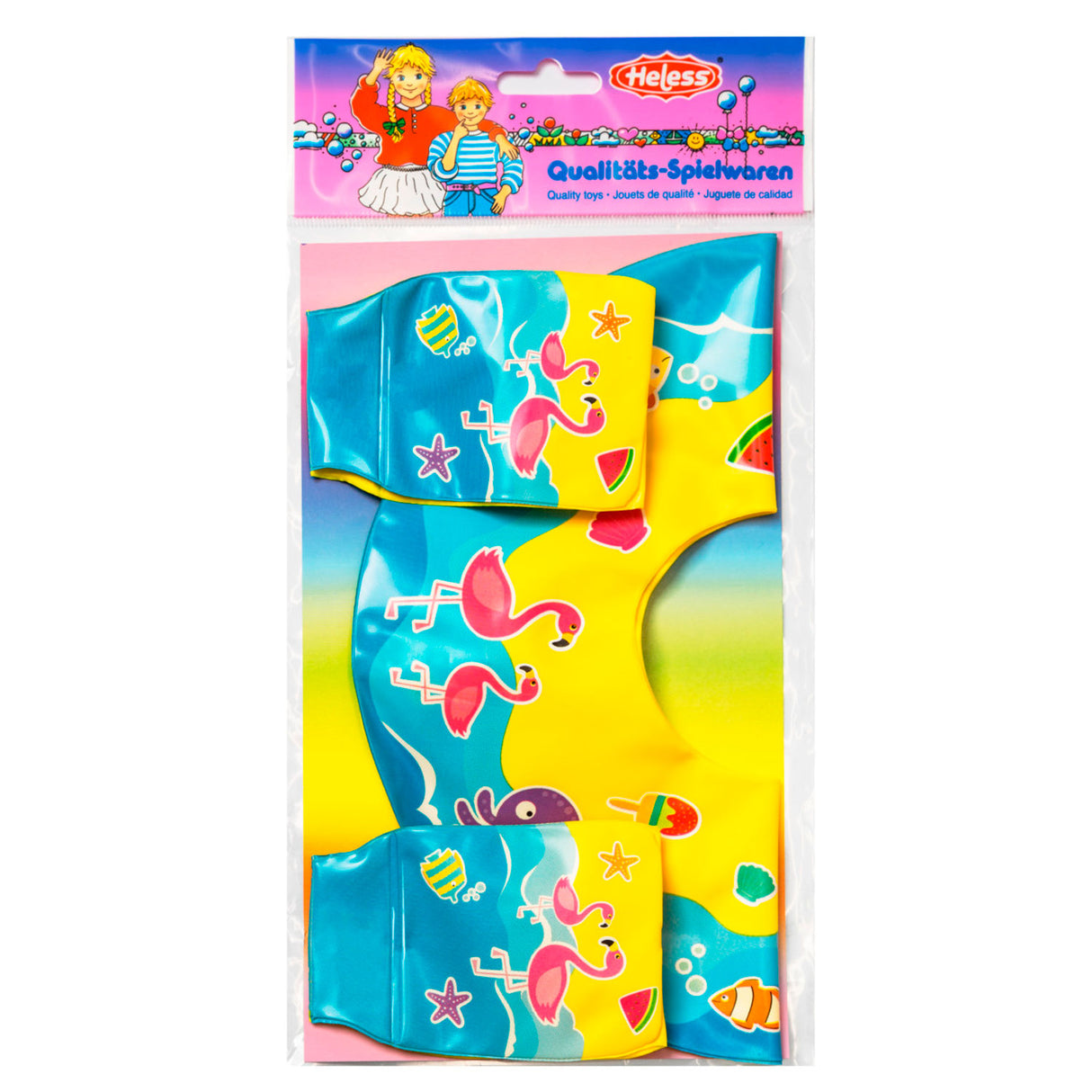 Plavalni prstan Heless Dolls z ročnimi trakovi