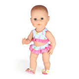 Dolls bikini with flamingo slippers, 35-45 cm