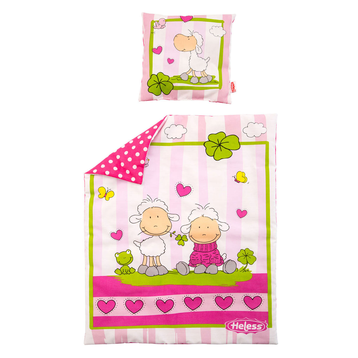Doll blanket with pillow