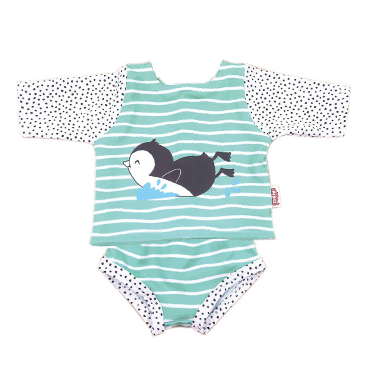 Set de natación de muñecas Heless Pinguin, 35-45 cm