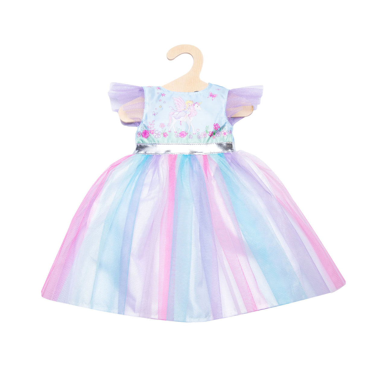 Helies Poppen Kleedkäschte an Unicorn mat Kroun, 35-45 cm