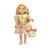 Robe de poupée Unicorn Goldy, 35-45 cm
