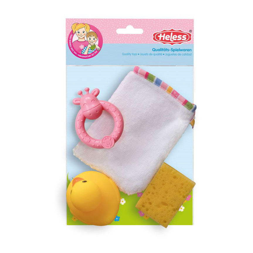 Washloth de Heless Doll con accesorios, 4dg.