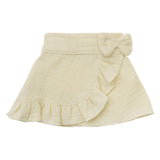 Heless doll wrap skirt ecru with ruffles, 35-45 cm