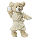Heless doll wrap skirt ecru with ruffles, 35-45 cm
