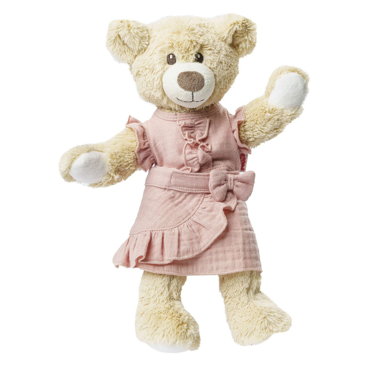 Gonna avvolgenti per bambole per le bambole rosa con volant, 35-45 cm