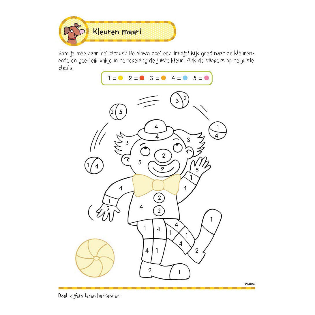 Delta Deltas Exercise With Stickers - First Counting Games (5-6 anni)