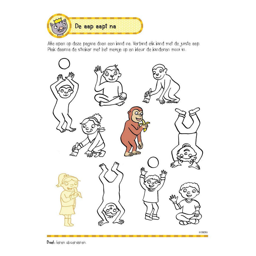 Deltas Exercise Book with stickers - First reading games (5-6 years)