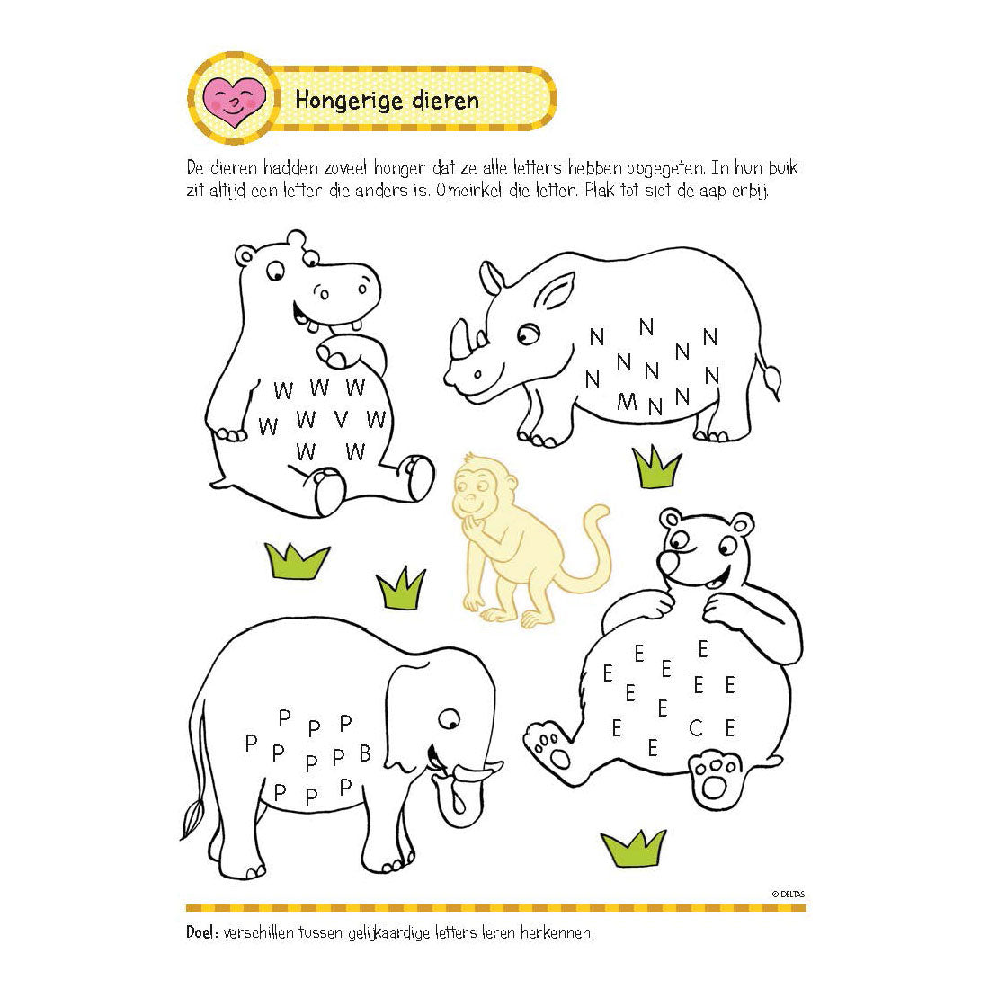 Deltas Exercise Book with stickers - First reading games (5-6 years)