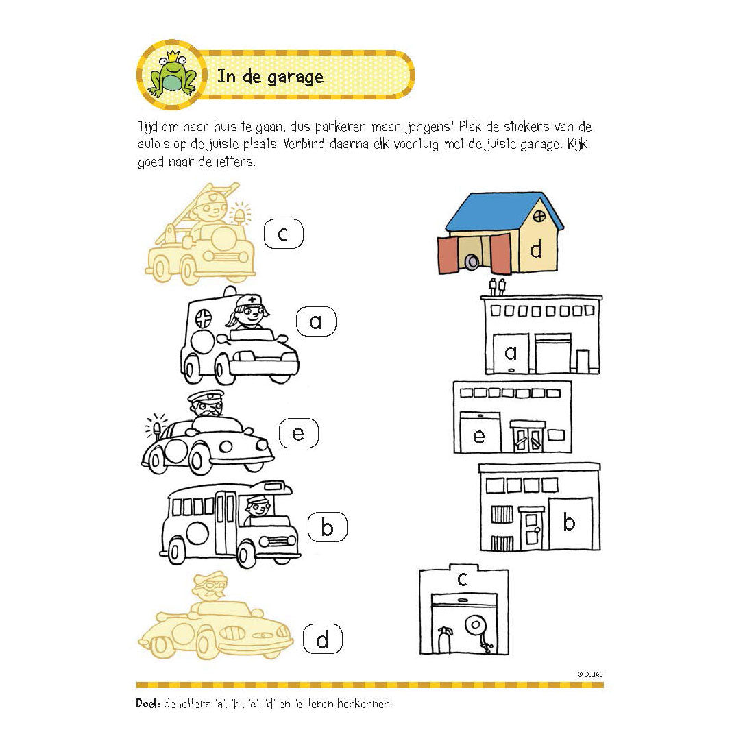 Deltas Exercise Book with stickers - First reading games (5-6 years)