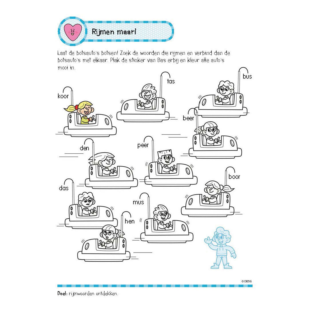 Deltas Exercise Book with stickers - Nice reading exercises (6-7 years)