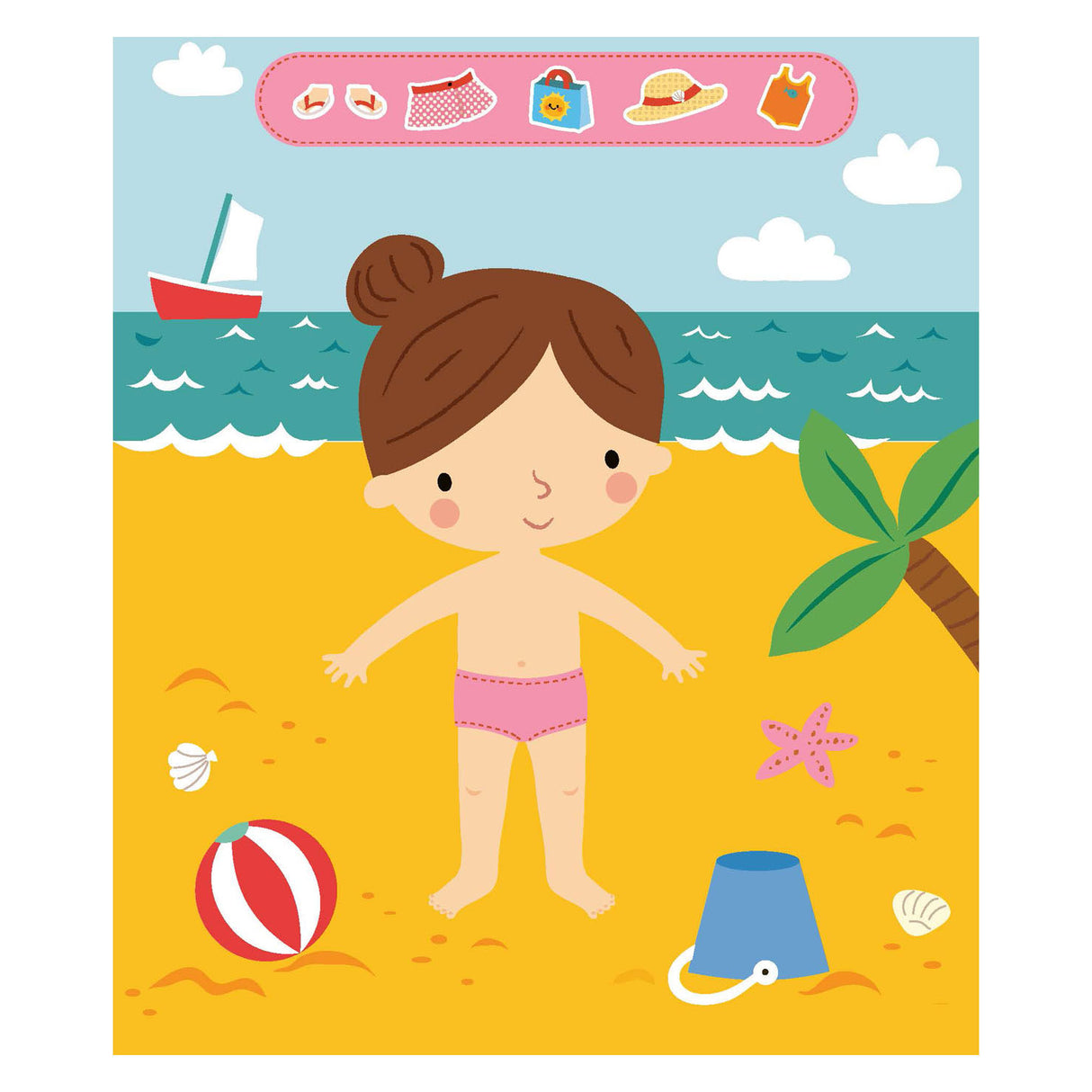 Deltas Happy Girls Sticker Fun - Dressing Dolls
