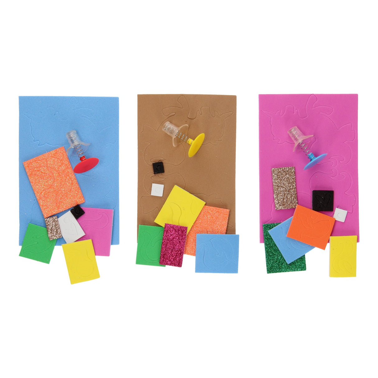 Make your own jumping spring figures