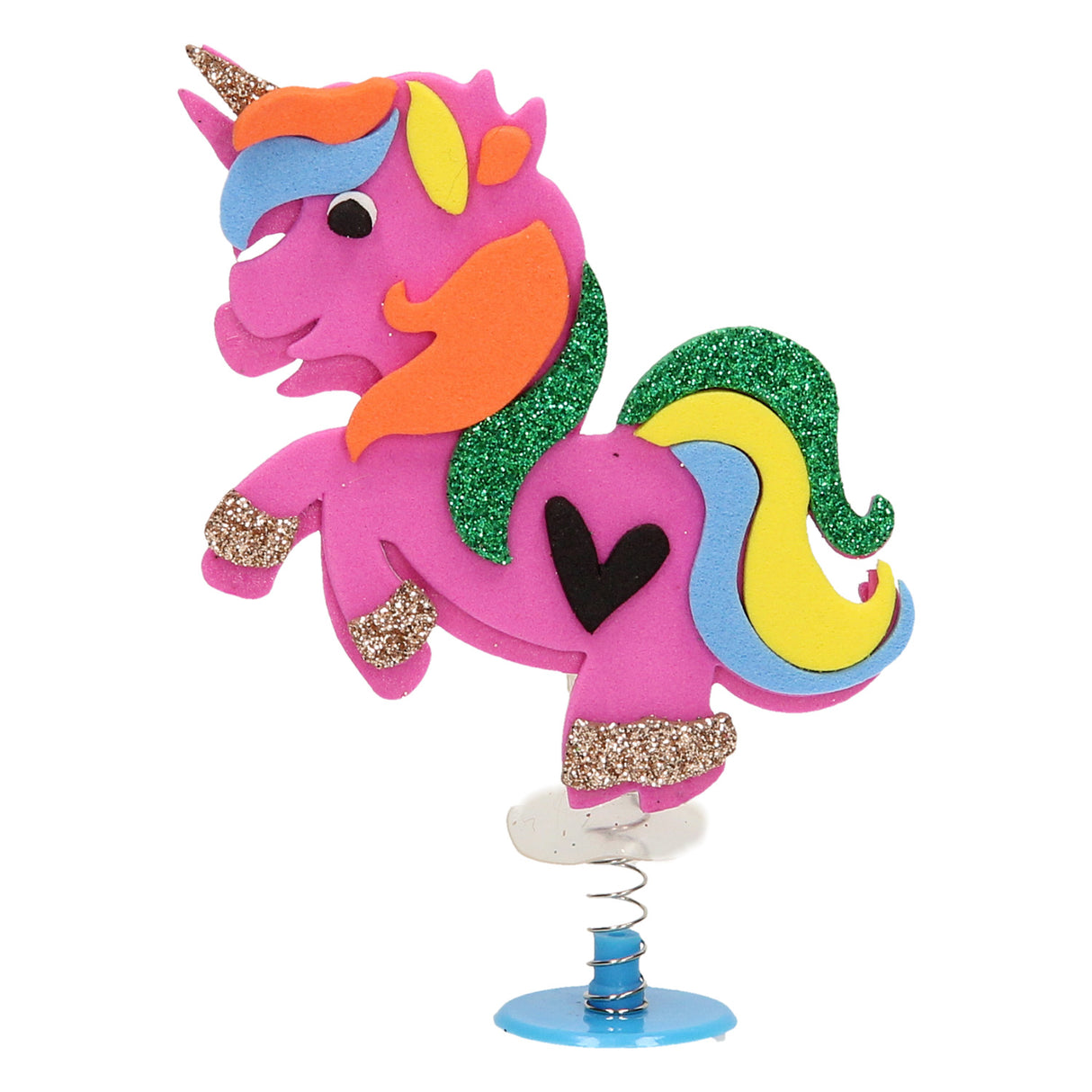Make your own jumping spring figures