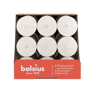 Bolsius middagslys rustik sandgrå
