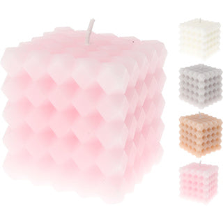 Candle Square 6x6cm 4 surti