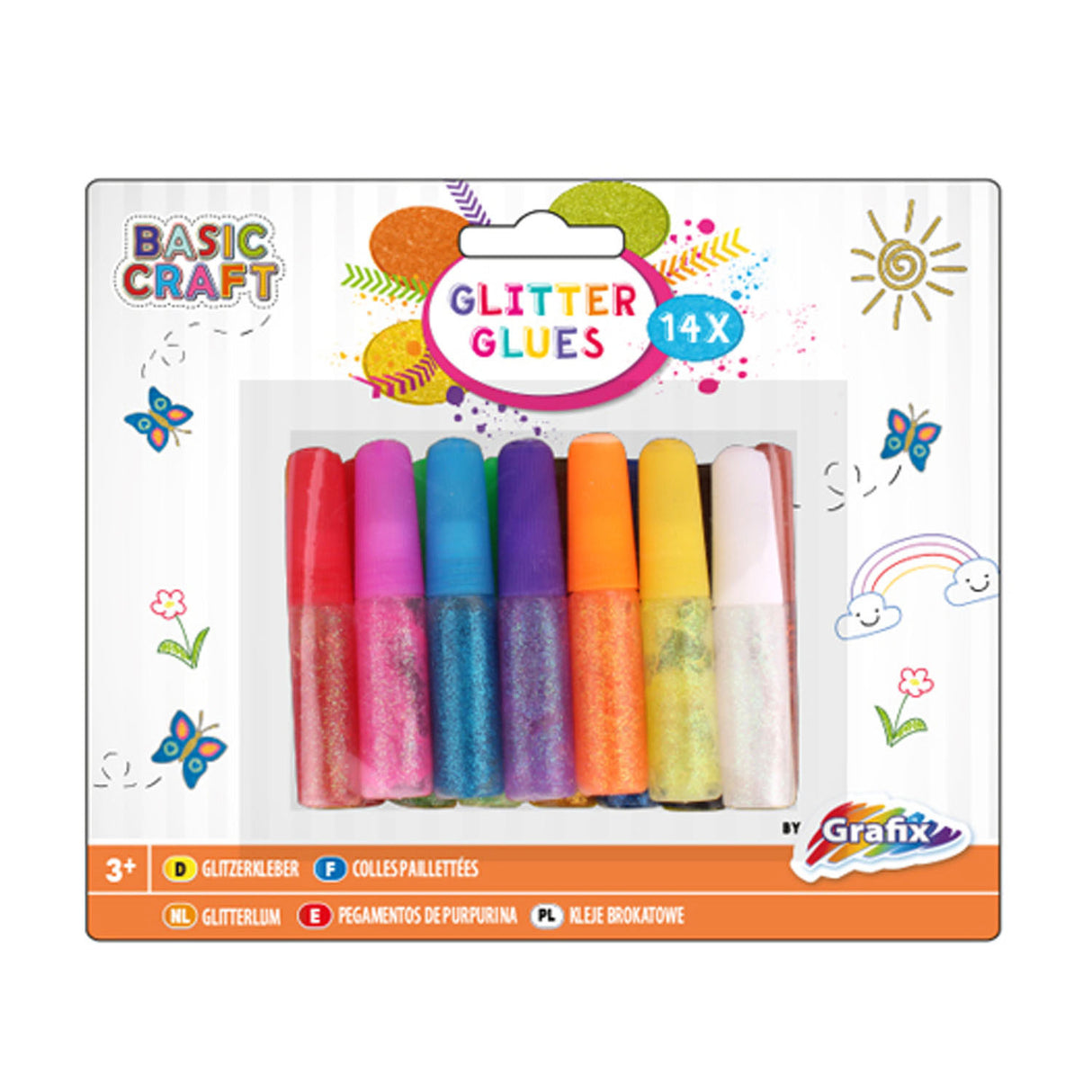 Creative Craft Group Glitter lepilo 14 cevi