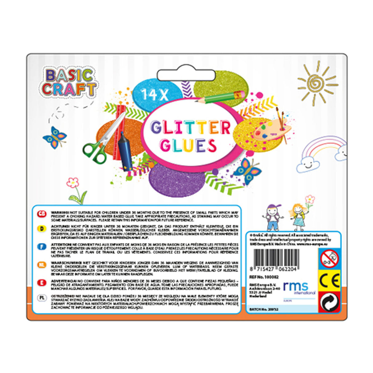 Creative Craft Group Glitter lepilo 14 cevi