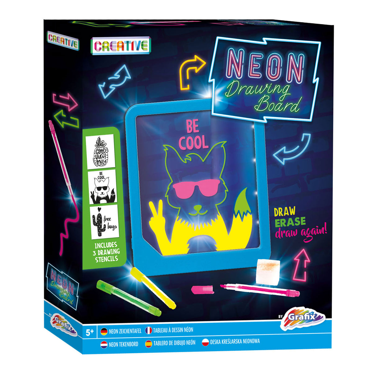 Creative Craft Group Neon drawing board with light