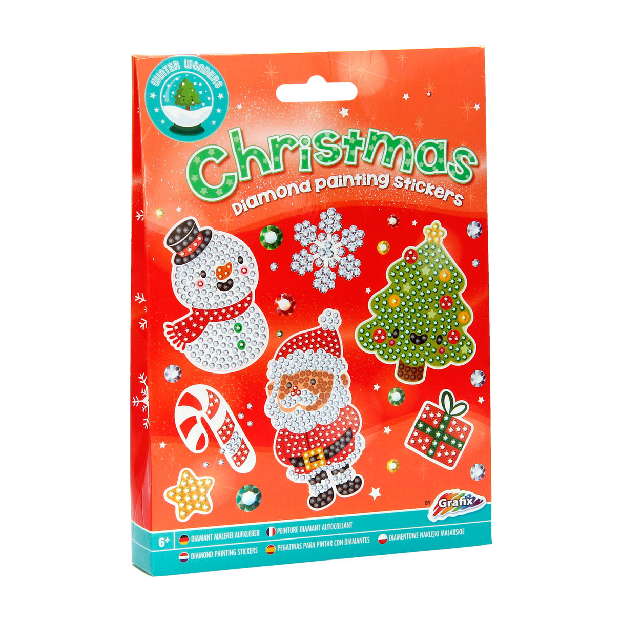 Creative Craft Group Xmas Diamond Painting Stickers, 12st.