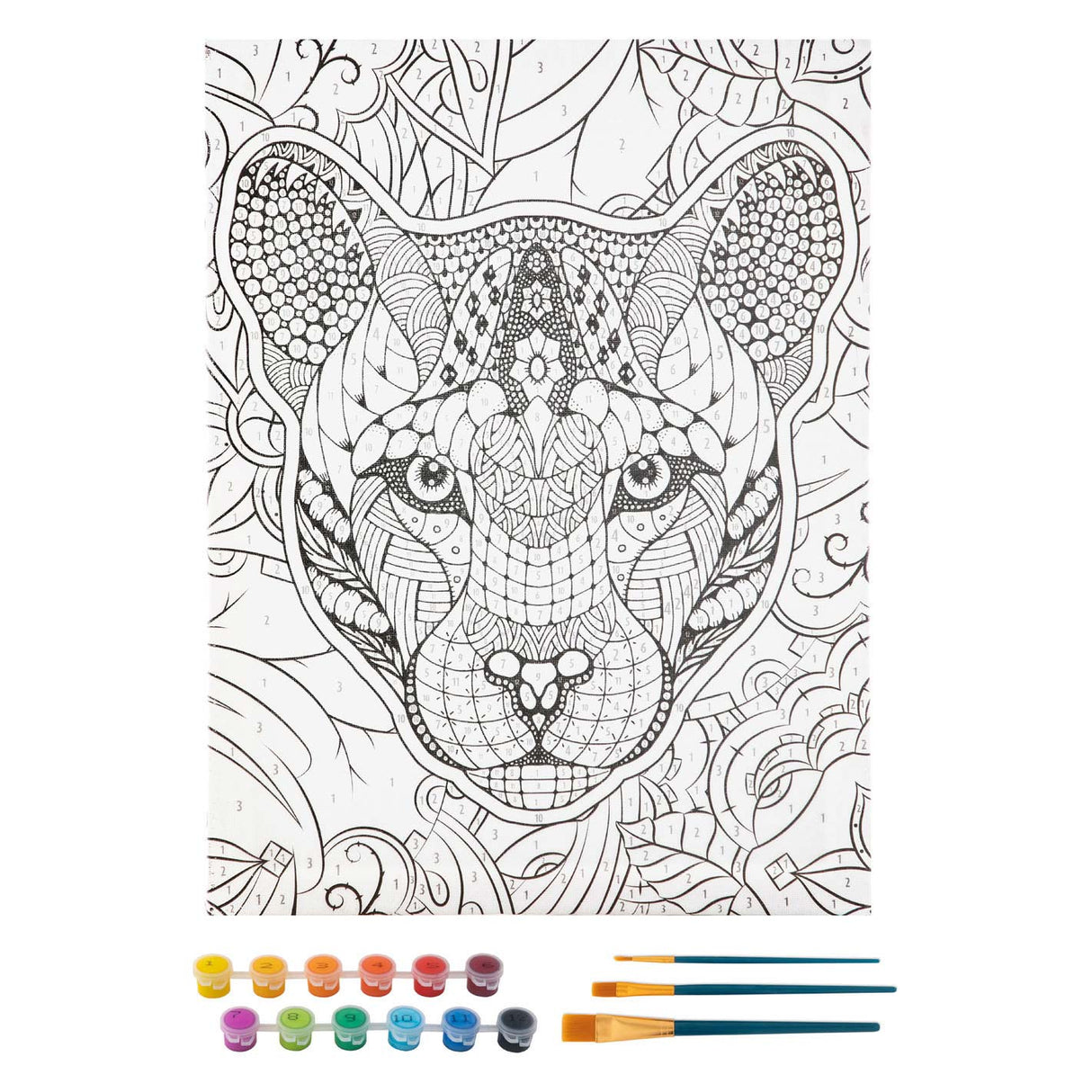 Painting by number Canvas - Tiger