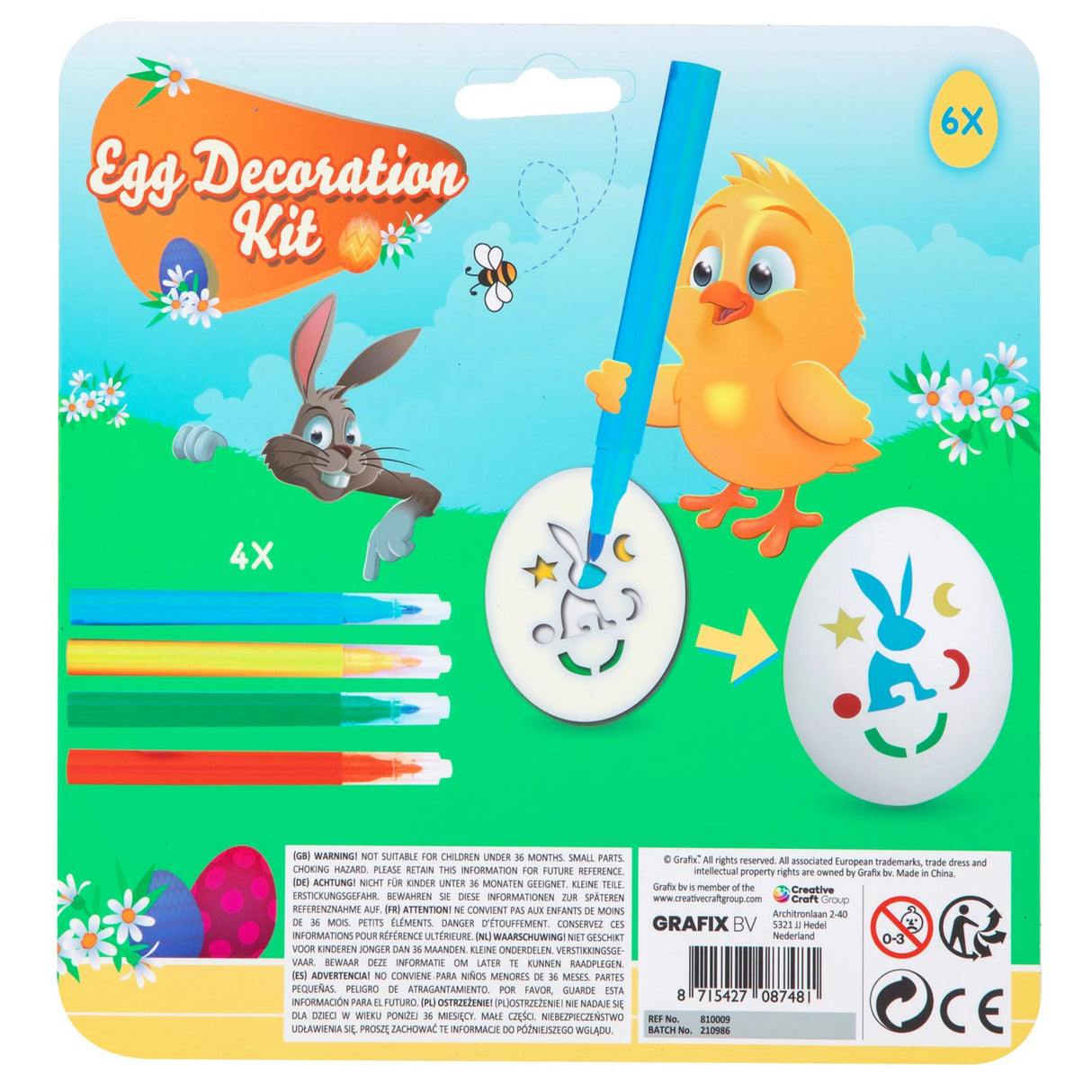 GRAFIX Egg decorative set