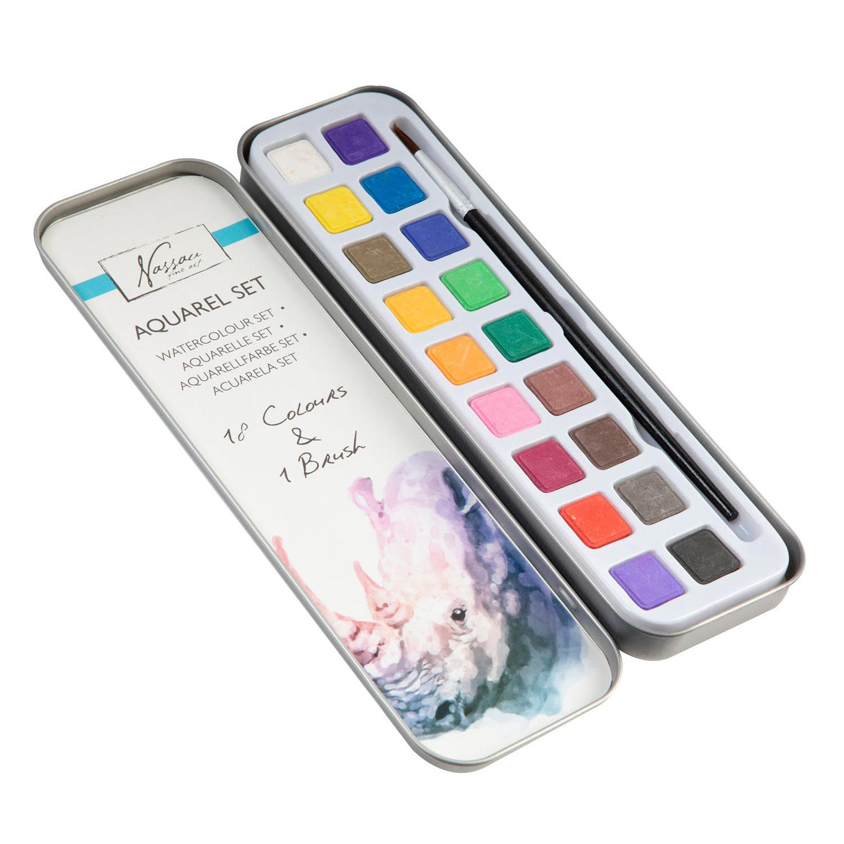 Set di vernice per acqua nassau, 18 colori