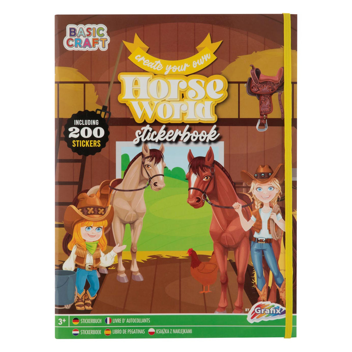 Knjiga nalepk čarobni konji, 200 nalepk