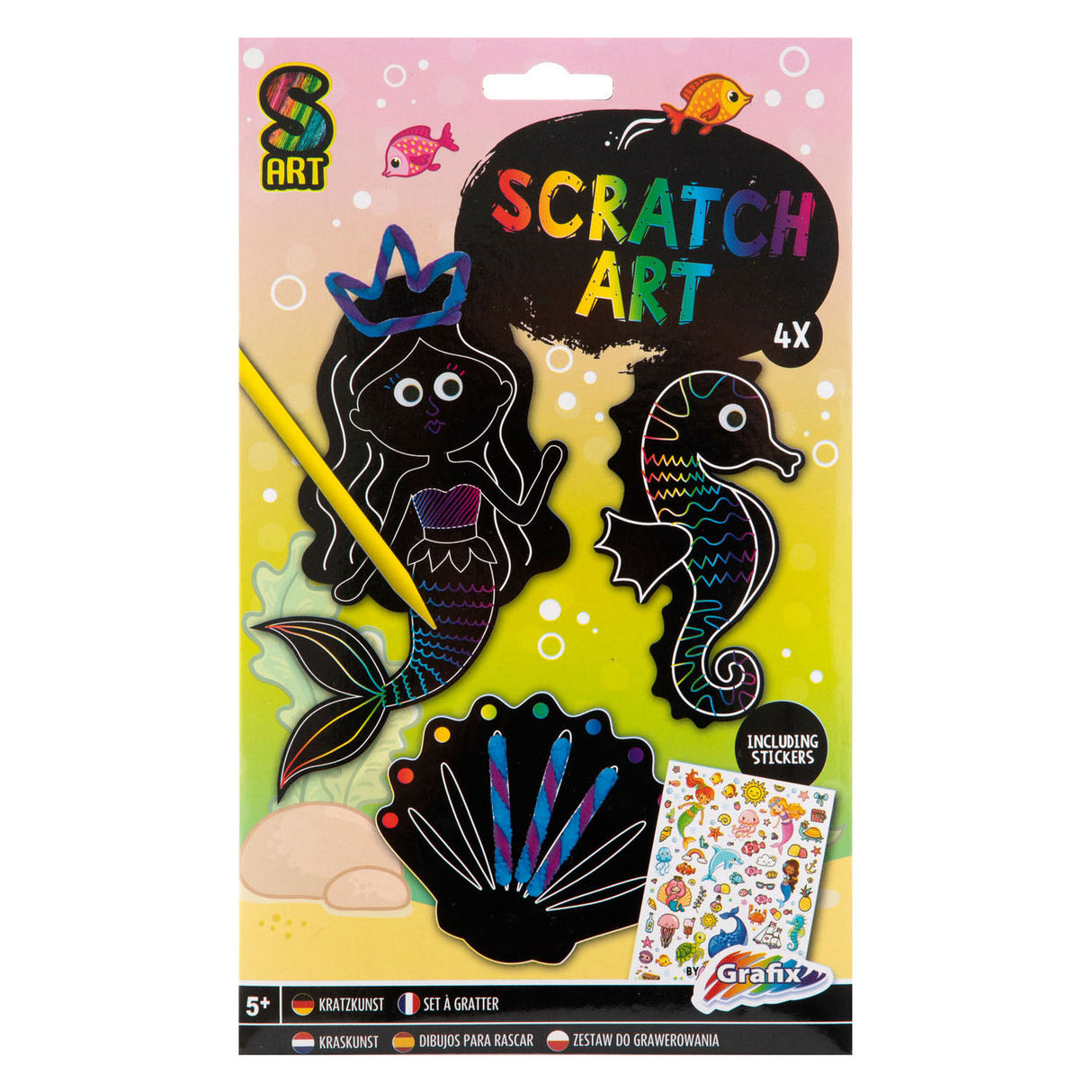 Make your own scratch art girl