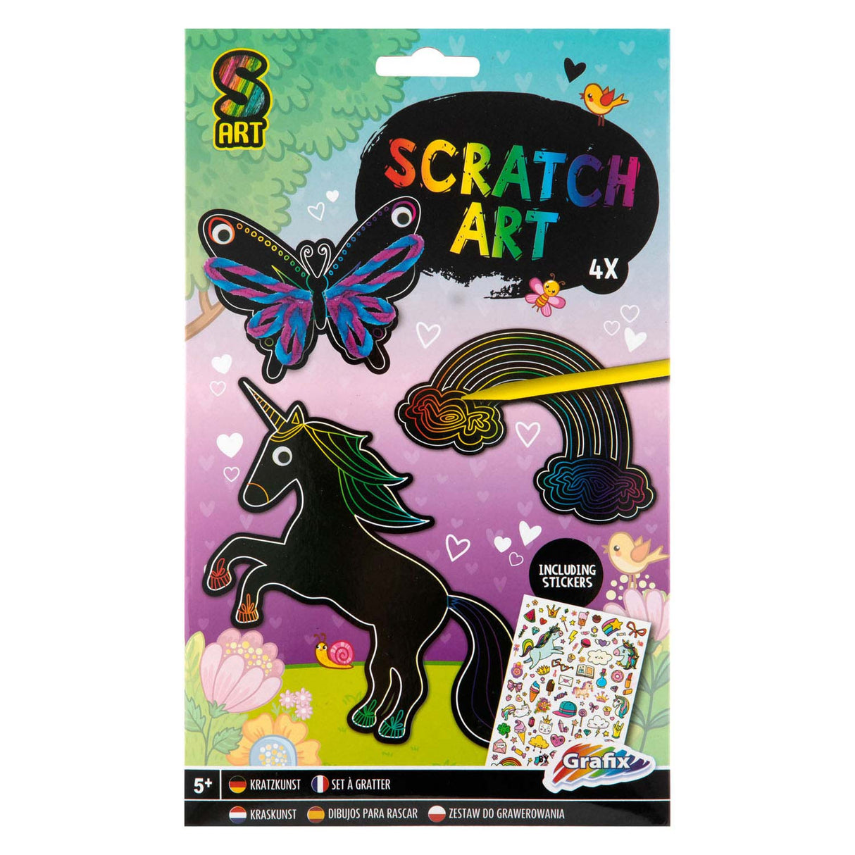 Make your own scratch art girl