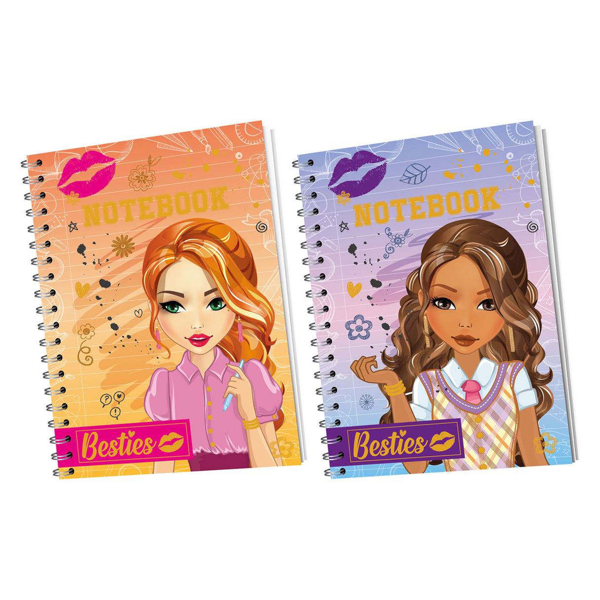 Besties Notebook A6, 60 fogli foderati