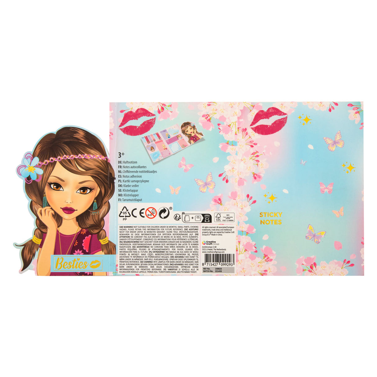 Besties sticky notes set