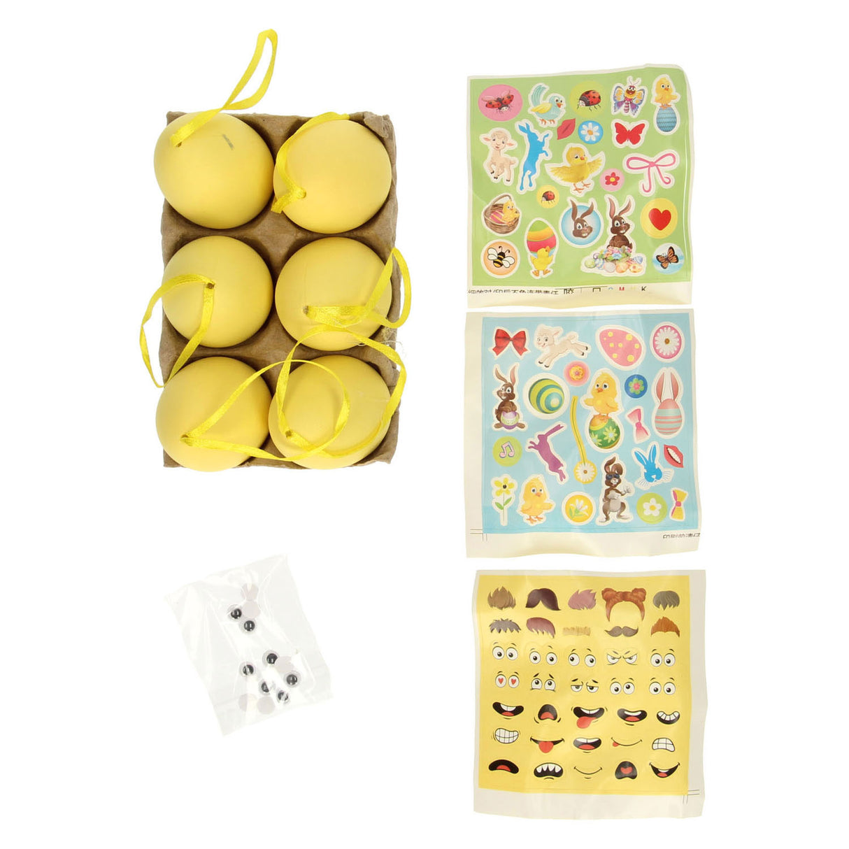 Grafix Easter eggs decorate with stickers, 6th.