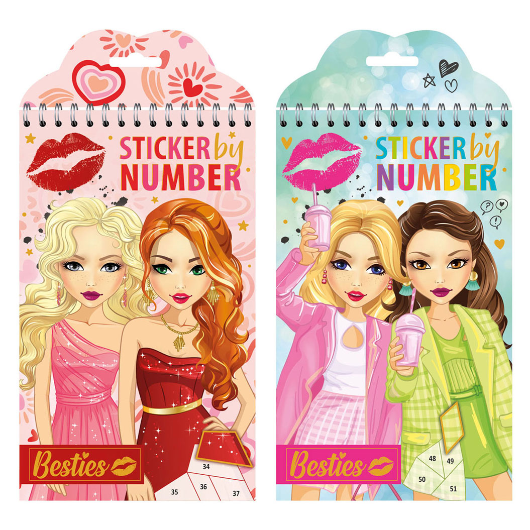 Besties sticking on numbering, 18dlg.